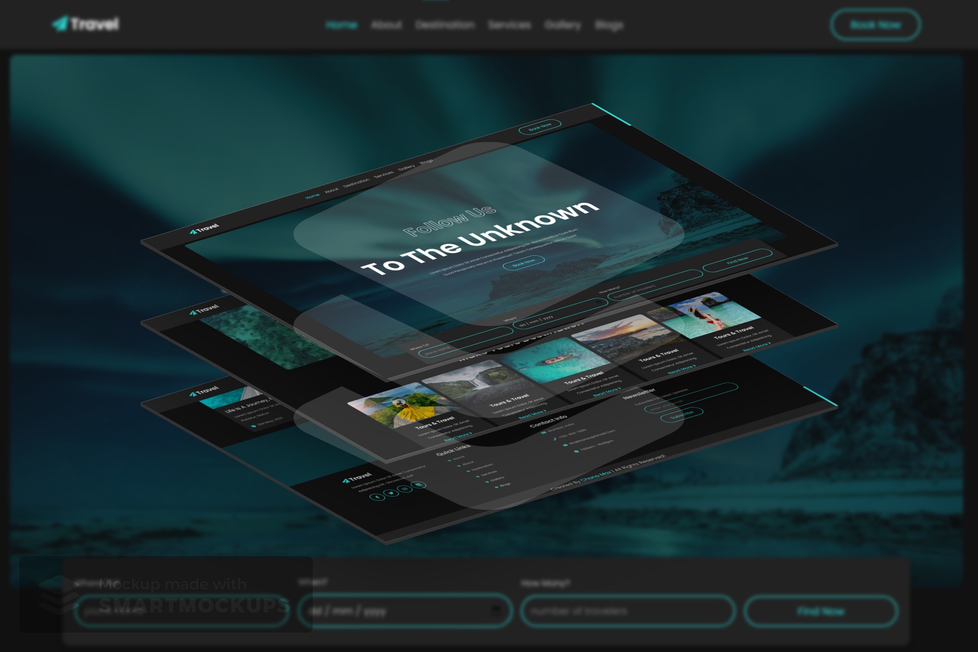 Landing Web Page For A Vacation Guide