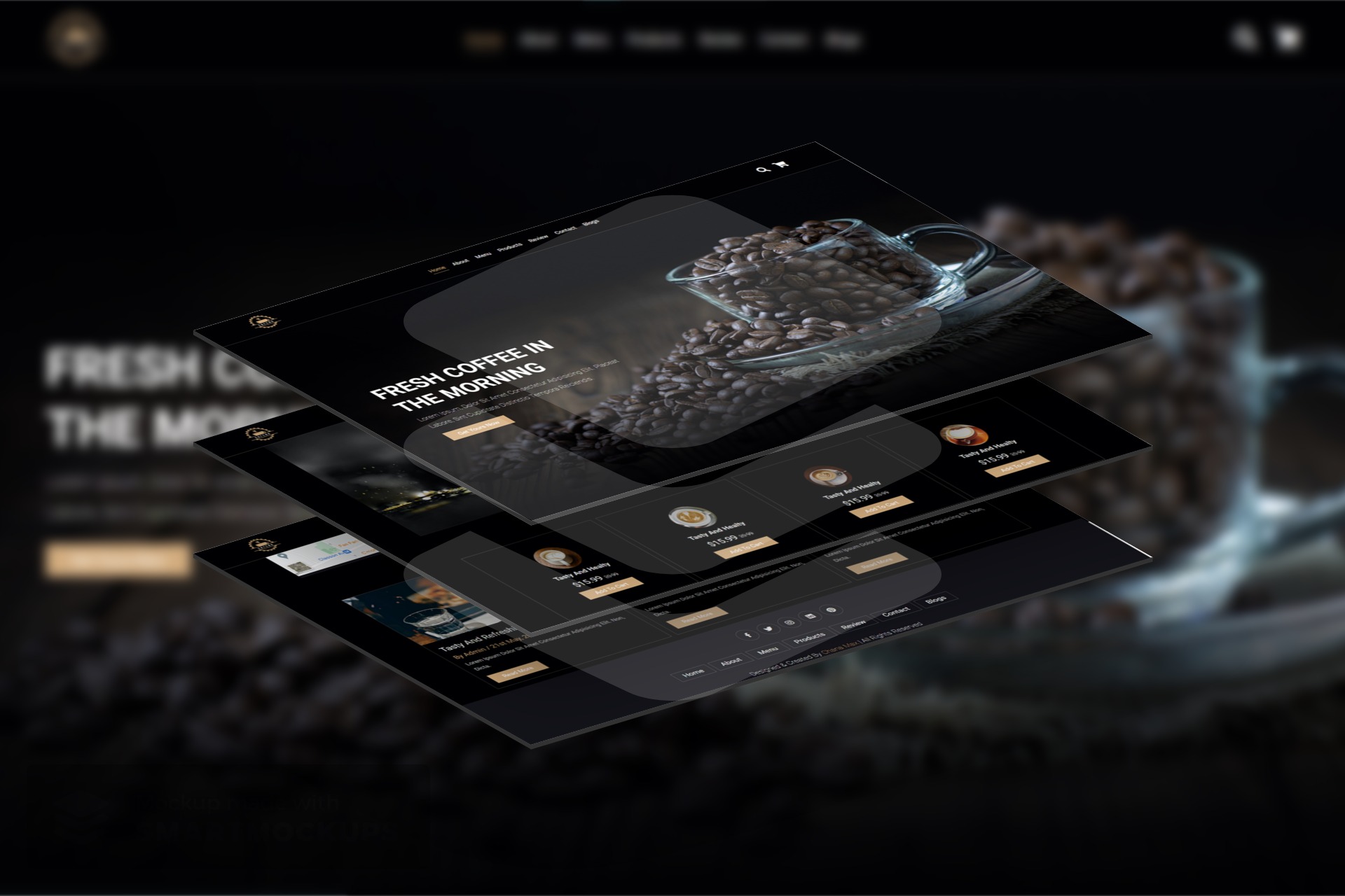 Landing Page For A Local Coffee Shop