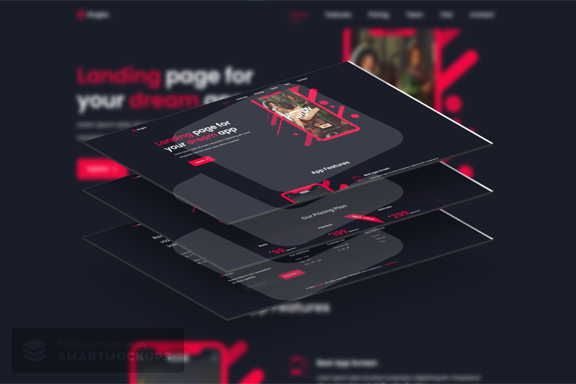 Landing Web Page For RINGLES™ App