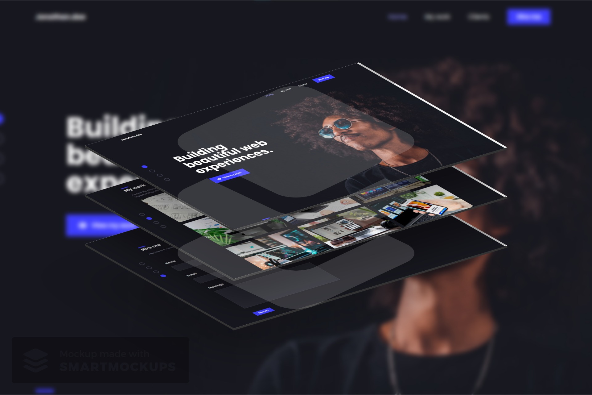 Landing Web Page For A Personal Portfolio